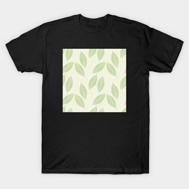 Abstract leaves pattern T-Shirt by Choulous79